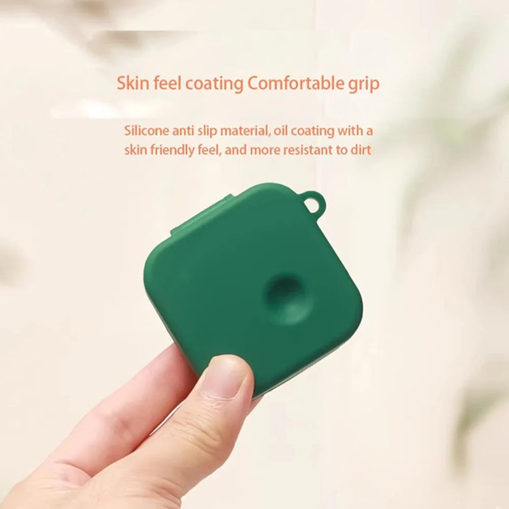 For Nothing Ear (3) Silicone Case Wireless Earphones Protective Cover with Anti-Lost Buckle - Blackish Green - 7