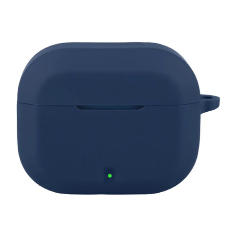 For OnePlus Buds 3V / Nord Buds 3r Silicone Case Wireless Earphones Protective Cover with Anti-Lost Buckle - Dark Blue - 1