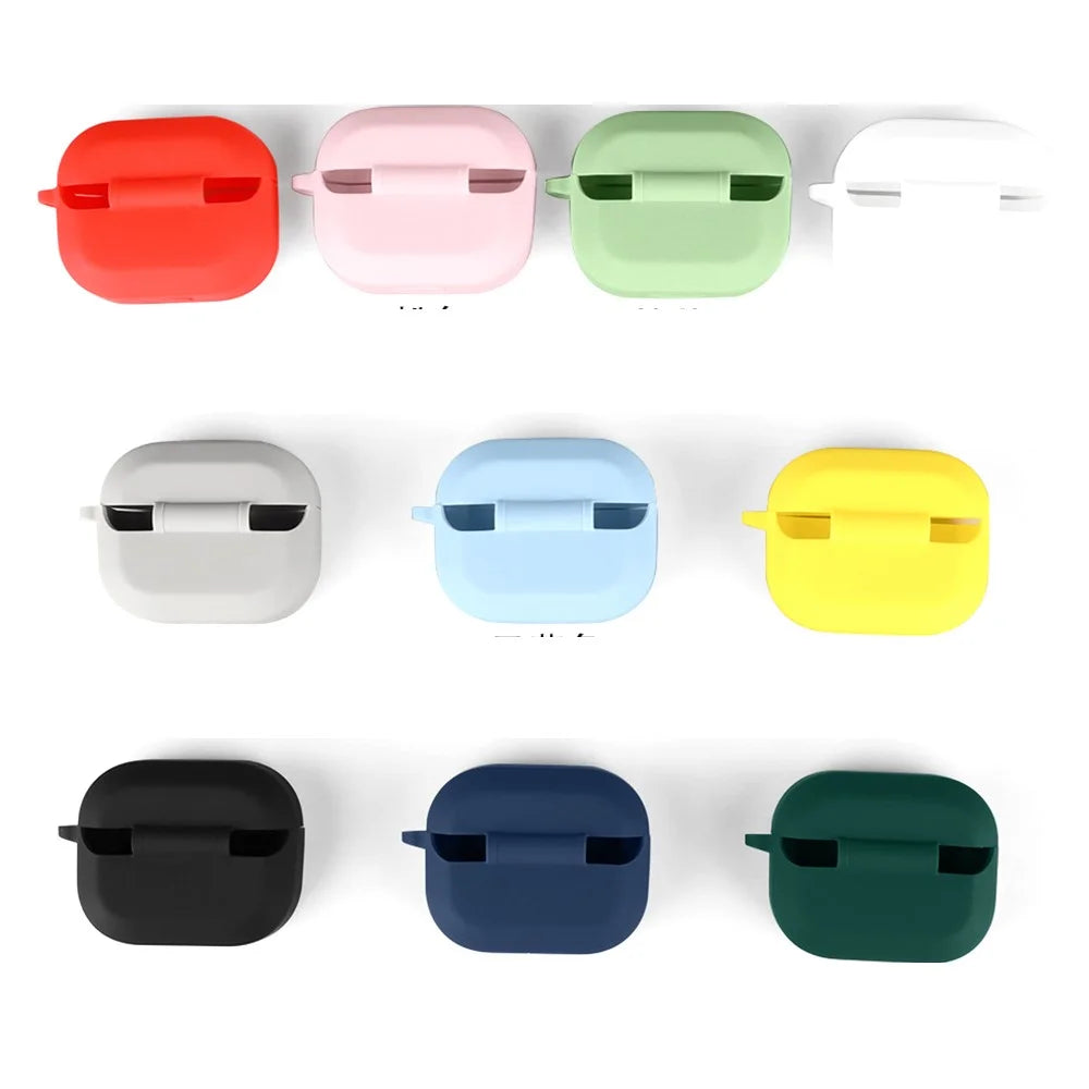 For OnePlus Buds 3V / Nord Buds 3r Silicone Case Wireless Earphones Protective Cover with Anti-Lost Buckle - Dark Blue - 7