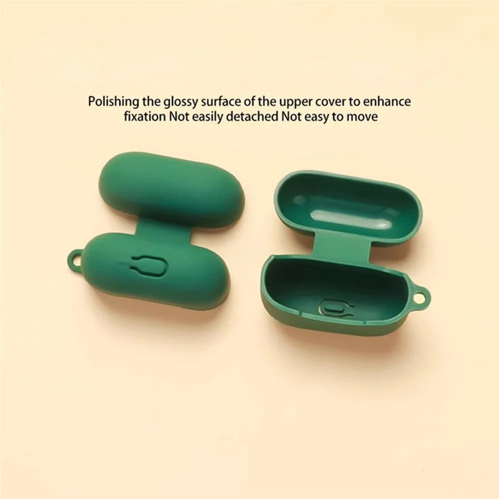 For Huawei FreeBuds SE 4 ANC Silicone Case Wireless Earphones Protective Cover with Anti-Lost Buckle - Blackish Green - 6