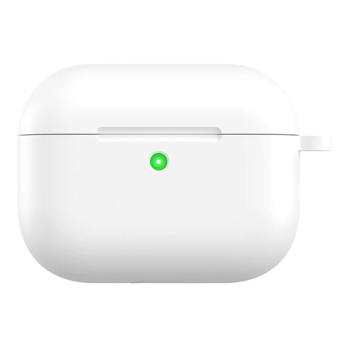 COTECI For AirPods Pro 3 Portable Silicone Case Anti Scratch Protective Cover with Lanyard - White - 1