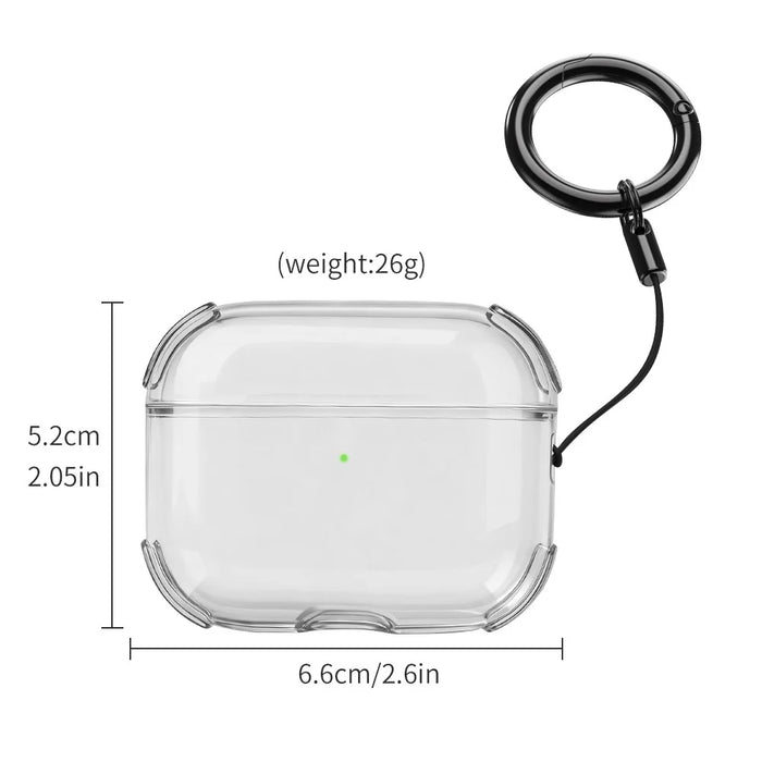 Bulk Purchasing For Apple AirPods Pro Case Ultra Thin Matte TPU Earbuds Protective Cover with Strap Ring - Purple - 6