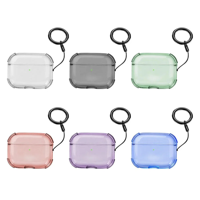 Bulk Purchasing For Apple AirPods 3 Case Ultra Thin Matte TPU Earbuds Protective Cover with Strap Ring - Purple - 5