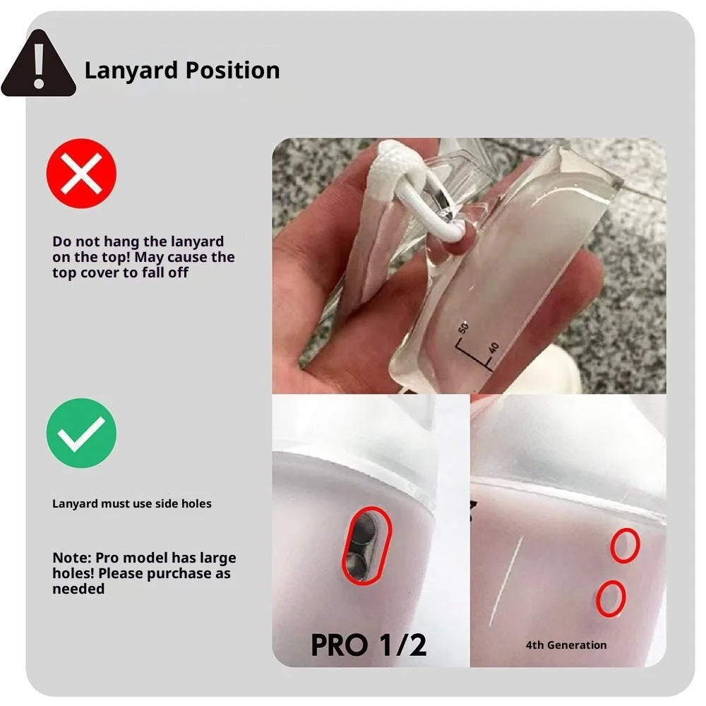 S!GN For AirPods 4 Case Clear Liquid Silicone Drip Bag Earphone Cover with Lanyard  /  Stand  /  Charging Cable - Pink - 7