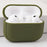 Bulk Purchasing For Apple AirPods 3 Case Faux Leather Textured TPU Earbuds Protective Cover with Strap Ring - Army Green - 2