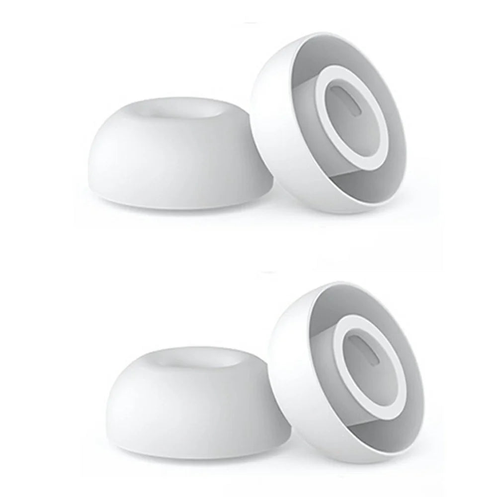 AHASTYLE WG187 2 Pairs for AirPods Pro 3 Silicone Ear Tips Replacement Earphone Caps - White  /  L - 1