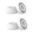 AHASTYLE WG187 2 Pairs for AirPods Pro 3 Silicone Ear Tips Replacement Earphone Caps - White  /  L - 1