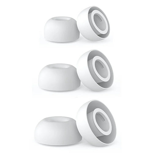 AHASTYLE WG187 3 Pair for AirPods Pro 3 Silicone Ear Tips Replacement Earphone Caps (Size S + Size M + Size L) - White - 1