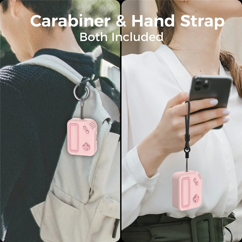 AHASTYLE JY27 For Apple AirPods Pro 3 Silicone Case Game Console Design Anti Drop Earphone Cover - Pink - 6