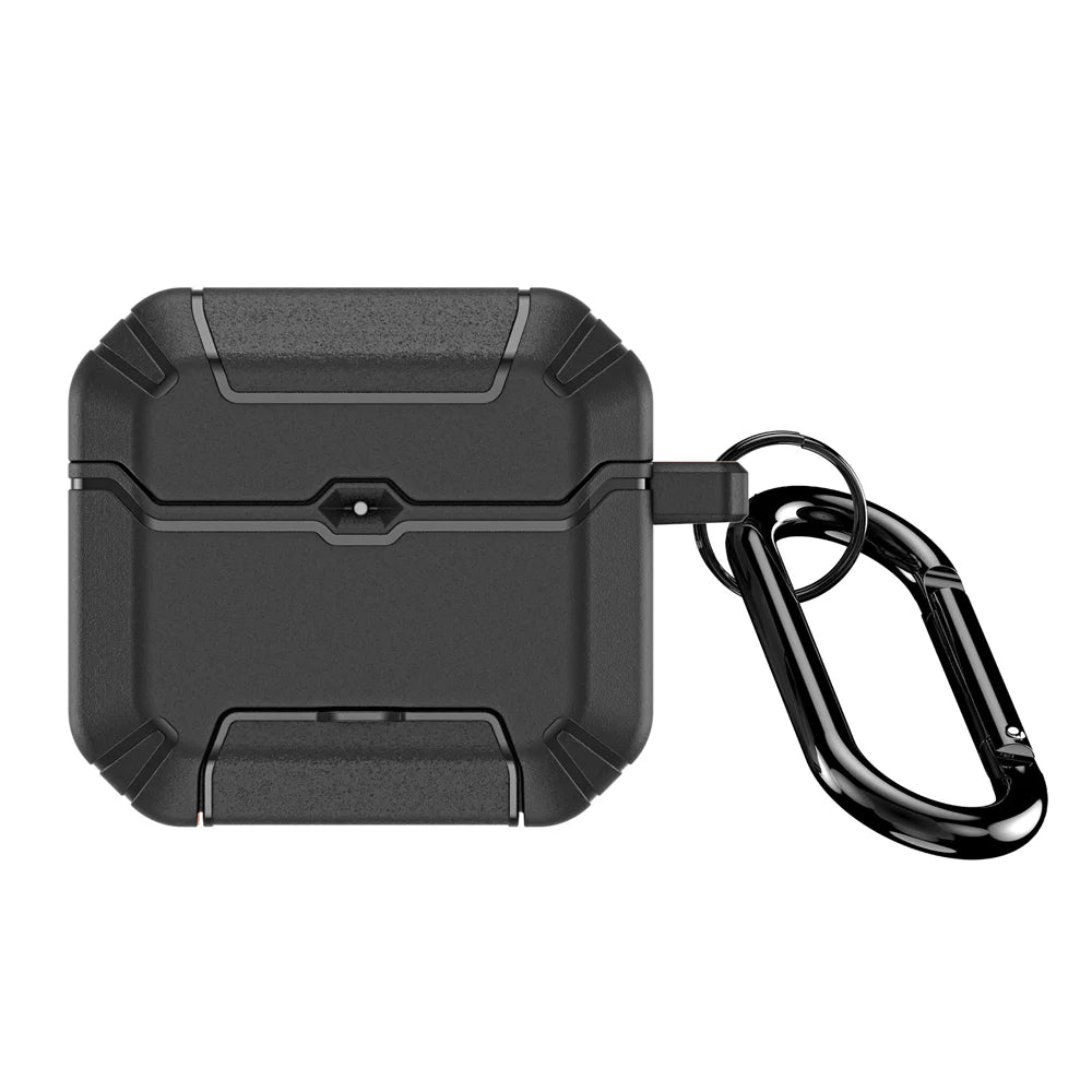 DUX DUCIS For AirPods 4 Earphone Case  PECS Series PC+TPU Cover with Phone Holder and Hook - Black - 2