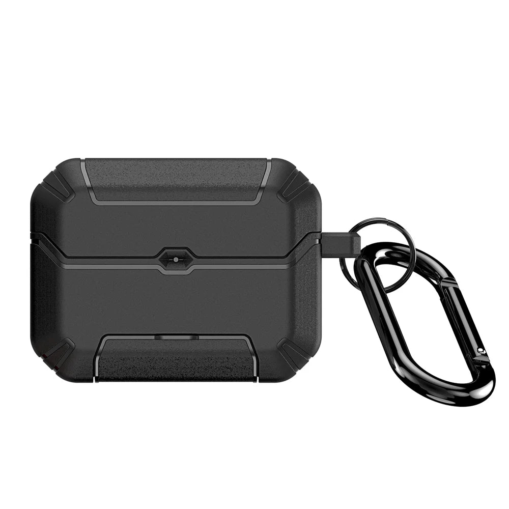 DUX DUCIS For AirPods Pro 3 Earphone Case  PECS Series PC+TPU Cover with Phone Holder and Hook - Black - 2
