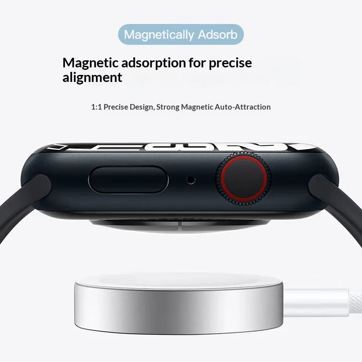 XJCX854 Smart Watch Magnetic Wireless Charger for Apple Watch Fast Charger with 1m Type-C Cable - 2