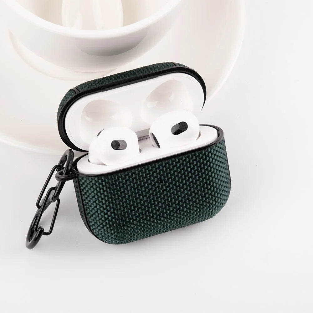 Waterproof Nylon Protector Case Cover for Apple AirPods 3 - Black - 2