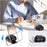 For Huawei FreeClip 2 Protective Case Leather Textured Lock Design Wireless Earbuds Cover with Phone Stand Function / Buckle - Black - 4
