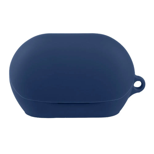 For JBL Soundgear Clips Silicone Case Wireless Earbuds Protective Cover with Anti-Lost Buckle - Dark Blue - 1