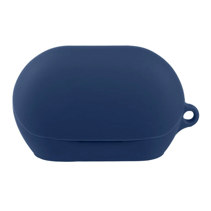 For JBL Soundgear Clips Silicone Case Wireless Earbuds Protective Cover with Anti-Lost Buckle - Dark Blue - 1