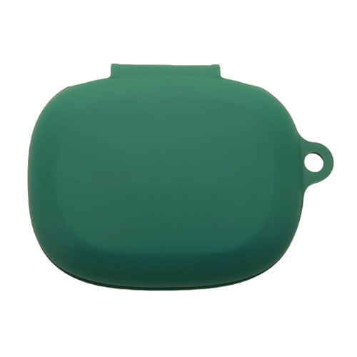 For JBL Endurance Peak 4 Silicone Case Wireless Earbuds Protective Cover with Anti-Lost Buckle - Blackish Green - 1
