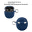 For Google Pixel Buds 2a Silicone Case Wireless Earbuds Protective Cover with Anti-Lost Buckle - Dark Blue - 6