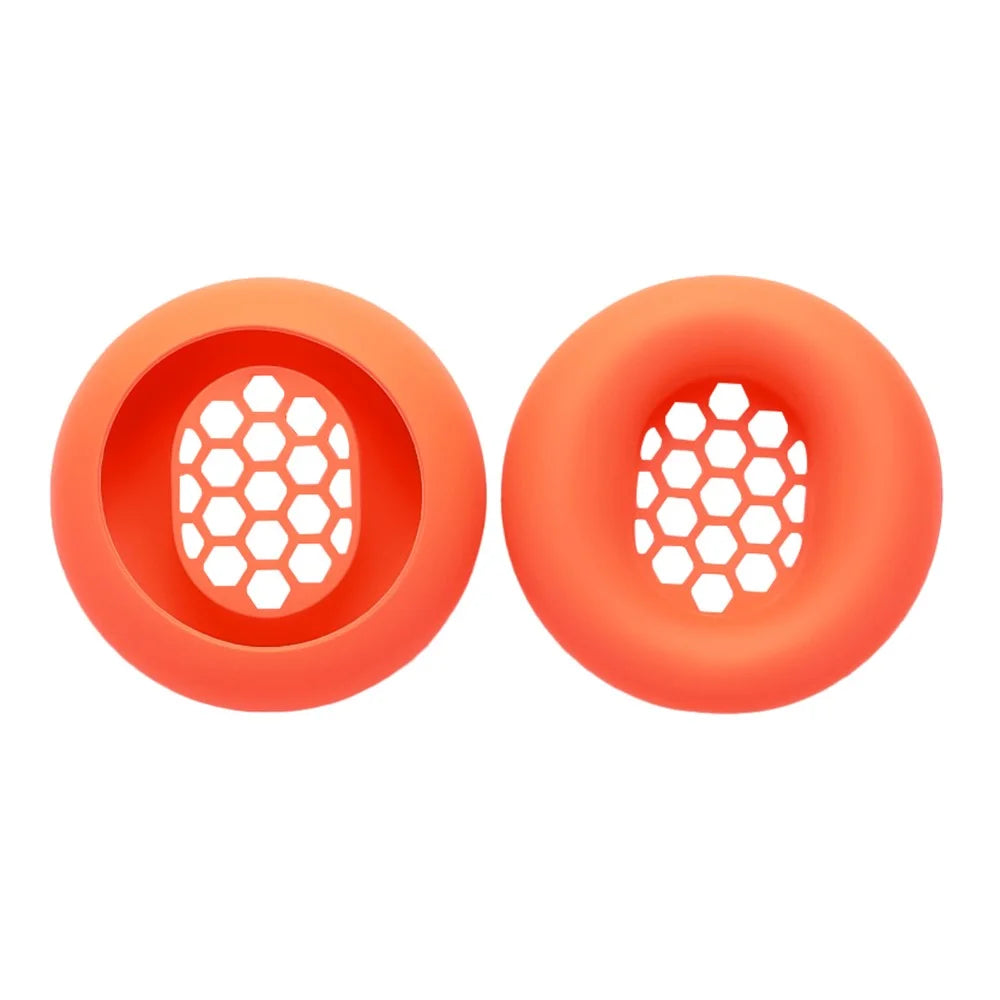 1 Pair Silicone Case for CMF by Nothing Headphone Pro Protective Cover - Orange - 1