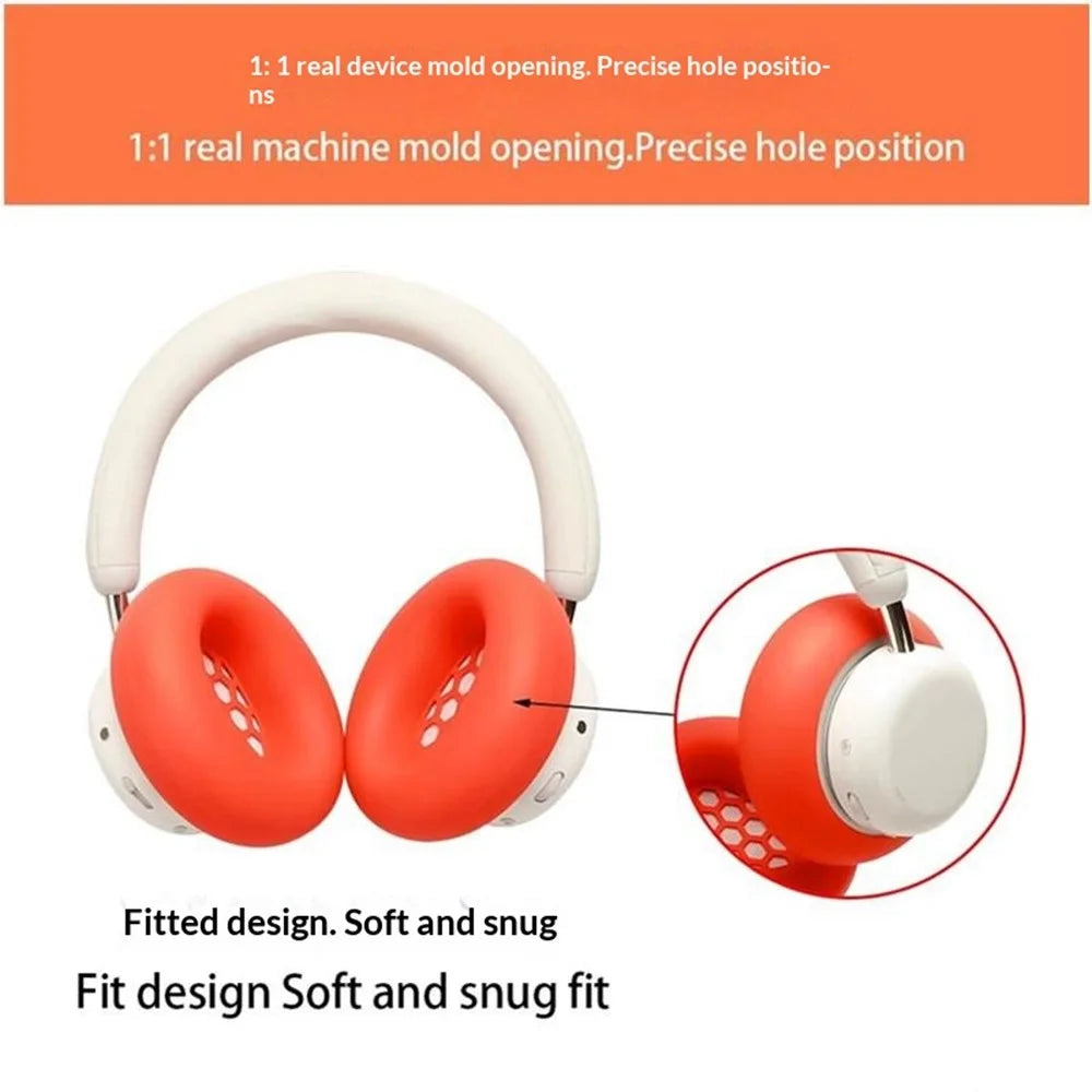 1 Pair Silicone Case for CMF by Nothing Headphone Pro Protective Cover - Orange - 5