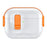 For AirPods Pro 3 Case with Phone Stand Function TPU PC TWS Earbuds Protective Cover - Orange - 1