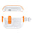 For AirPods Pro 2 Case with Phone Stand Function TPU PC TWS Earbuds Protective Cover - Orange - 2