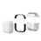 Full Protection Rhombus Style Shockproof Protective Case with Carabiner for Apple AirPods 3 - Black - 6
