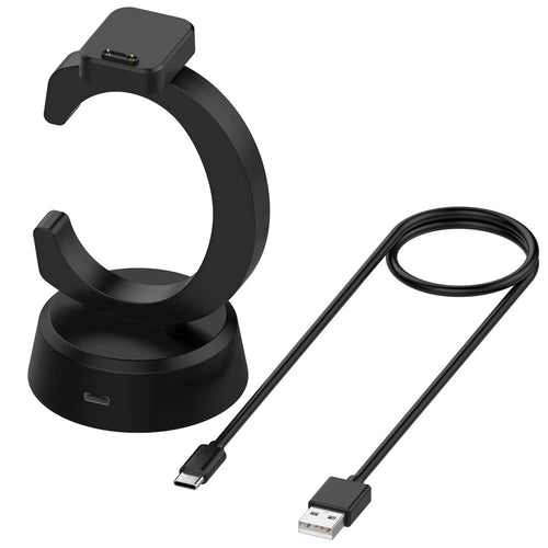For Xplora X6 Play / X6 Pro Charging Dock Kids Smartwatch C-Shape Charging Stand with Cable - Black - 1