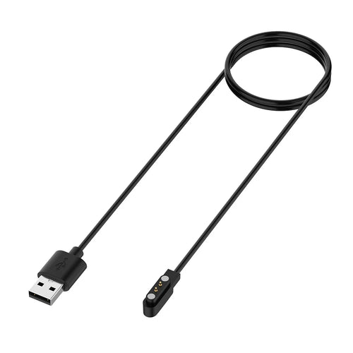 For Realme Watch 5 Magnetic Charging Cable 1m Fast Charging Cord USB Interface - Black - 1