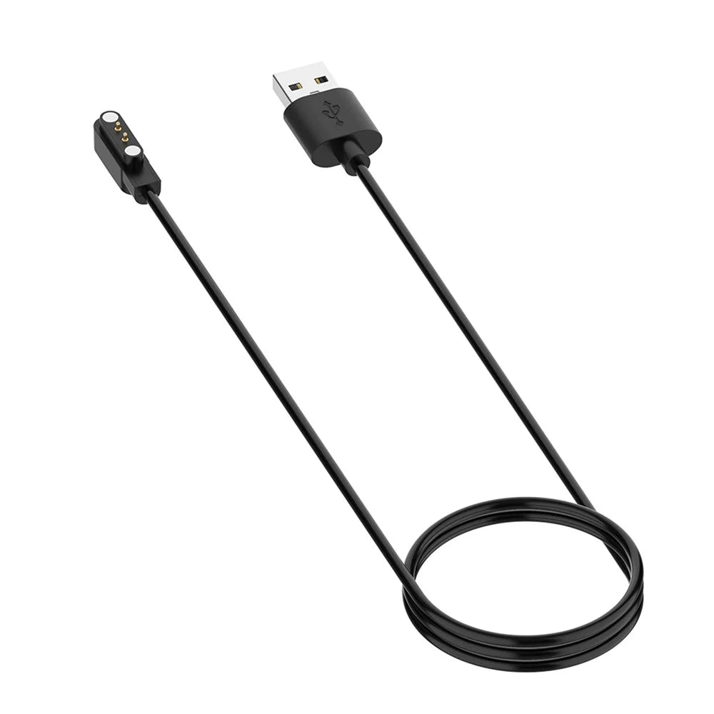 For Realme Watch 5 Magnetic Charging Cable 1m Fast Charging Cord USB Interface - Black - 2