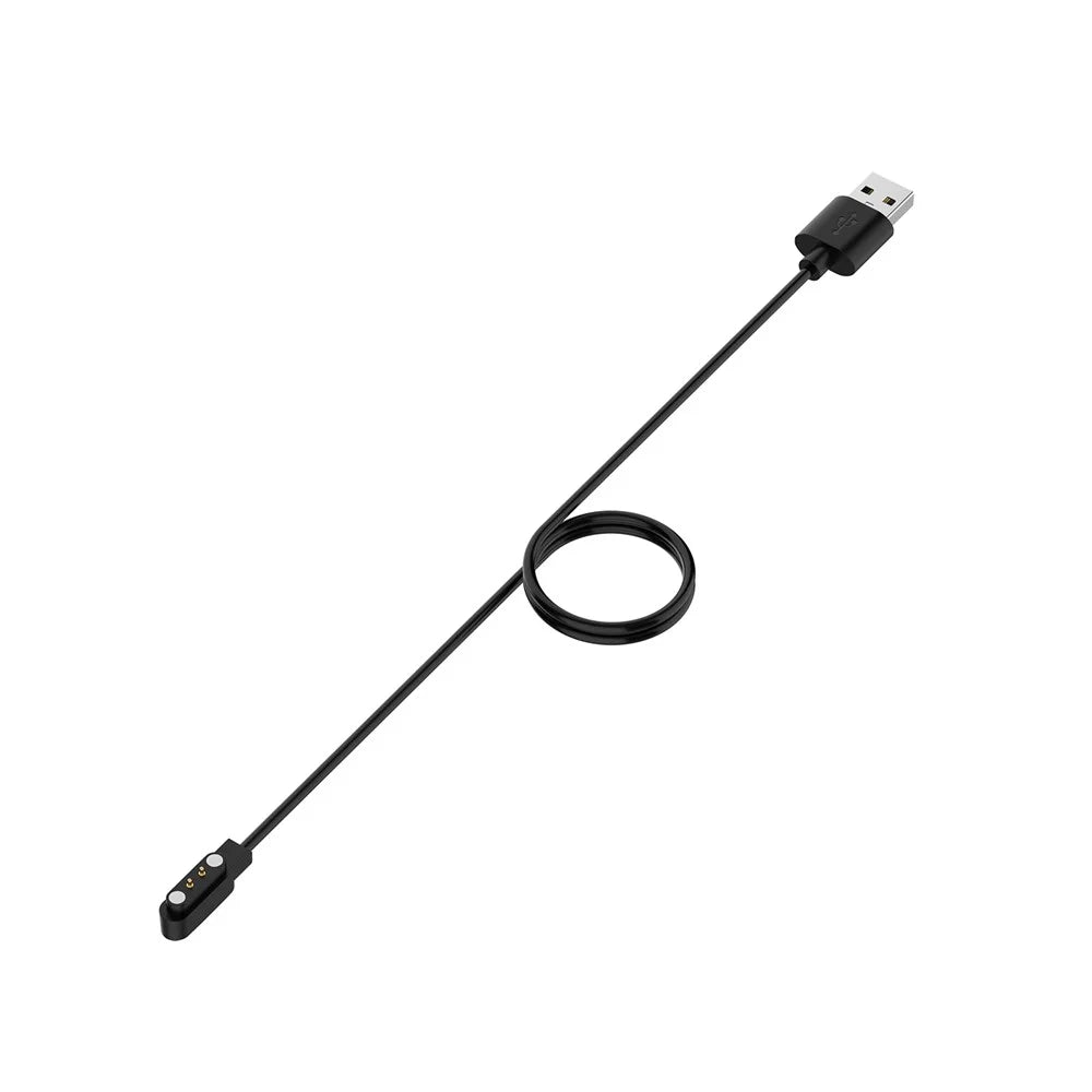 For Realme Watch 5 Magnetic Charging Cable 1m Fast Charging Cord USB Interface - Black - 7