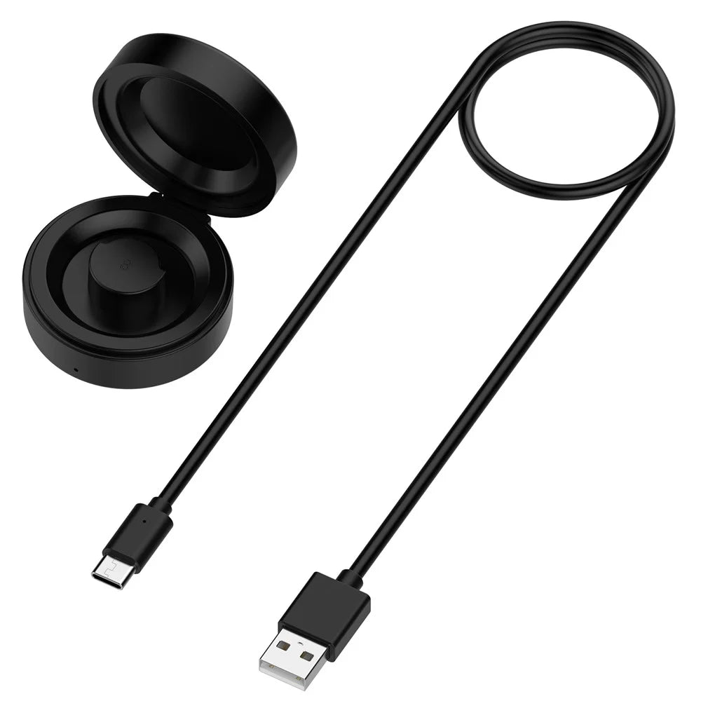 XY-152 For Oura Ring Gen 3, Size 9 Wireless Charging Case with USB Cable Smart Ring Portable Charger - Black - 1