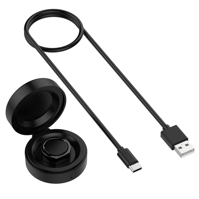 XY-152 For Oura Ring Gen 3, Size 9 Wireless Charging Case with USB Cable Smart Ring Portable Charger - Black - 2