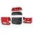 Hard PC and Soft TPU Cover Drop Tested Shockproof Airpod Case with Keychain for Apple AirPods 3 - Red - 7