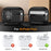 For AirPods Pro 3 Case Foldable Stand Electroplated Litchi Texture TPU PC Earbuds Cover with Switch  /  Carabiner - Black - 7