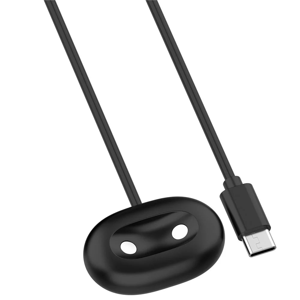 For Google Pixel Watch 4 45mm / 41mm Smart Watch Magnetic Charger Cord 1m USB-C Charging Cable - Black - 1