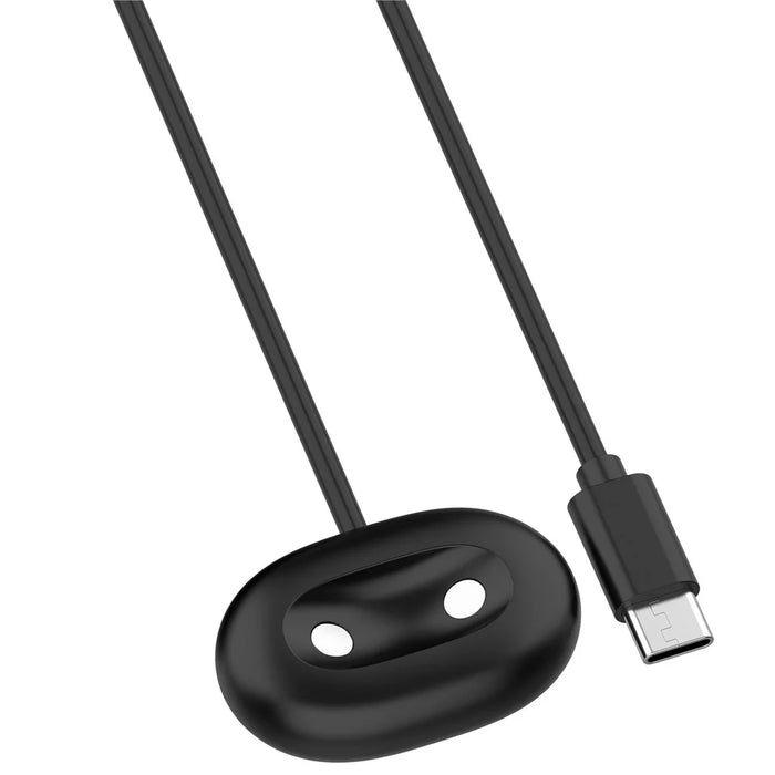 For Google Pixel Watch 4 45mm / 41mm Smart Watch Magnetic Charger Cord 1m USB-C Charging Cable - Black - 1