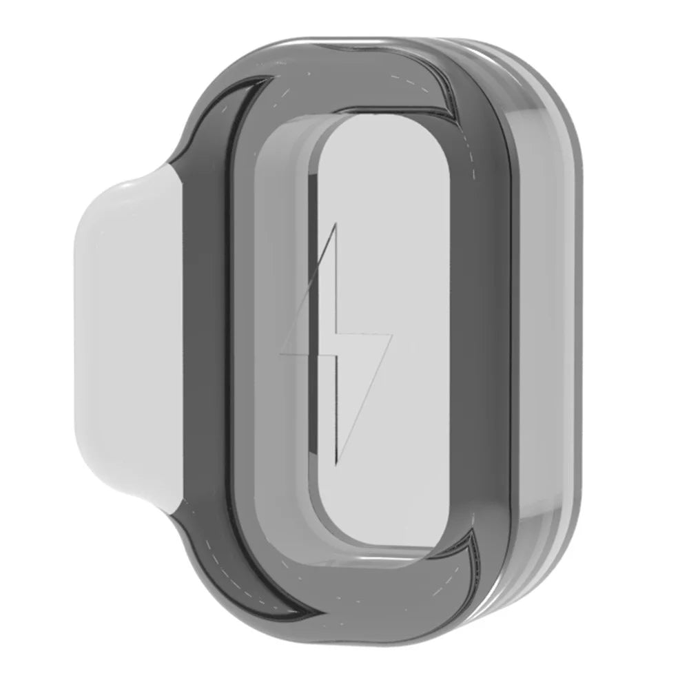 TPU Dust Cover for Coros Apex 2 Pro / Apex Pro / Apex 2 Smart Watch Charging Port Dust Plug - Transparent Black - 2