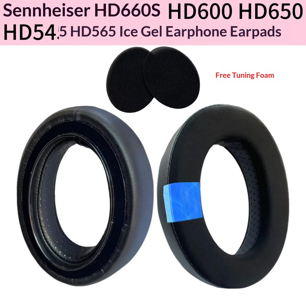 Cooling Gel Ear Pads for Sennheiser HD 660S/HD 650/HD 600/HD 545/HD 565/HD 580 Replacement Cushions - 1 Pair - 2
