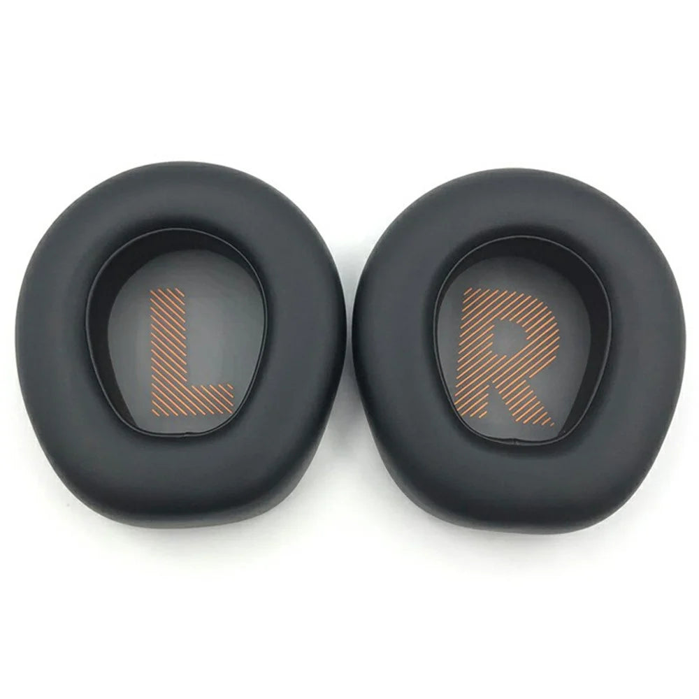 1 Pair For JBL Quantum ONE Headphone Ear Cushions High Protein Leather Memory Foam Replacement Earpads - Black - 3
