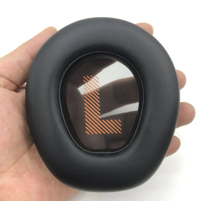 1 Pair For JBL Quantum ONE Headphone Ear Cushions High Protein Leather Memory Foam Replacement Earpads - Black - 7