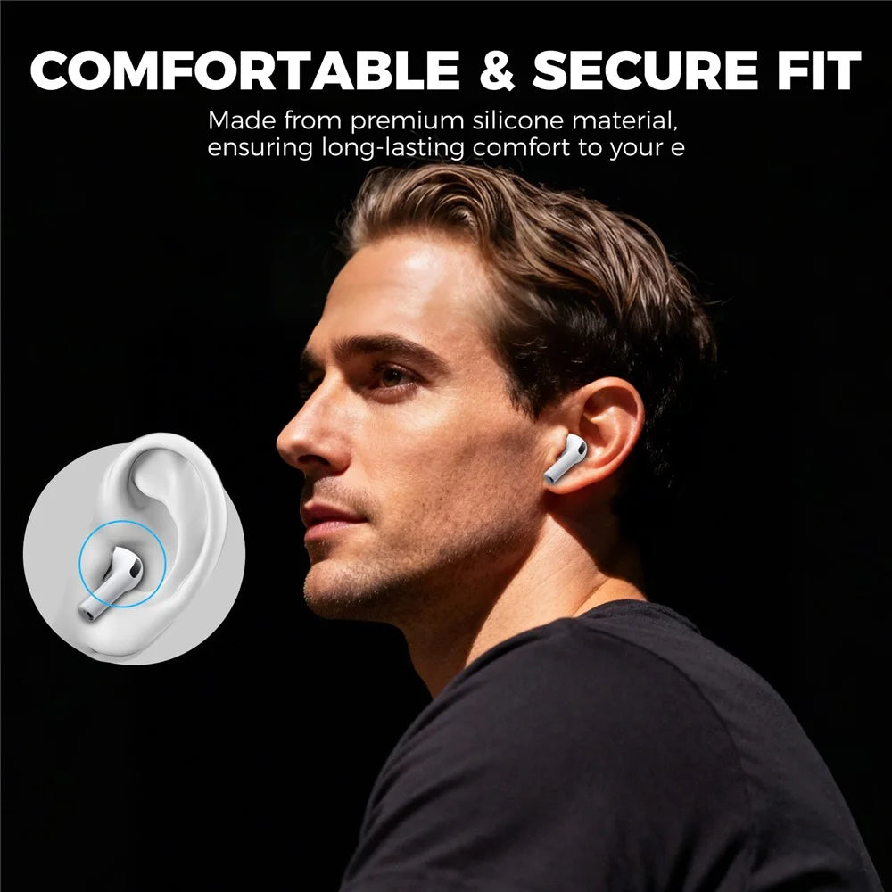 AHASTYLE WG187 6 Pairs For AirPods Pro 3 Silicone Ear Tips Soft Flexible Premium Noise Control Earphone Caps - Black - 4