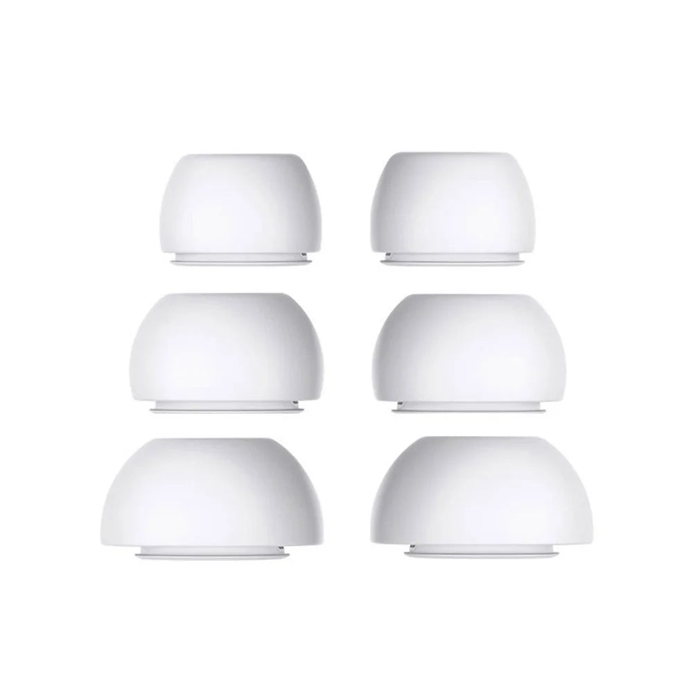 3 Pairs For AirPods Pro 3 Earbuds Tips L / M / S Size Set Silicone Ear Tips with Pressure Relief Valve - White - 1