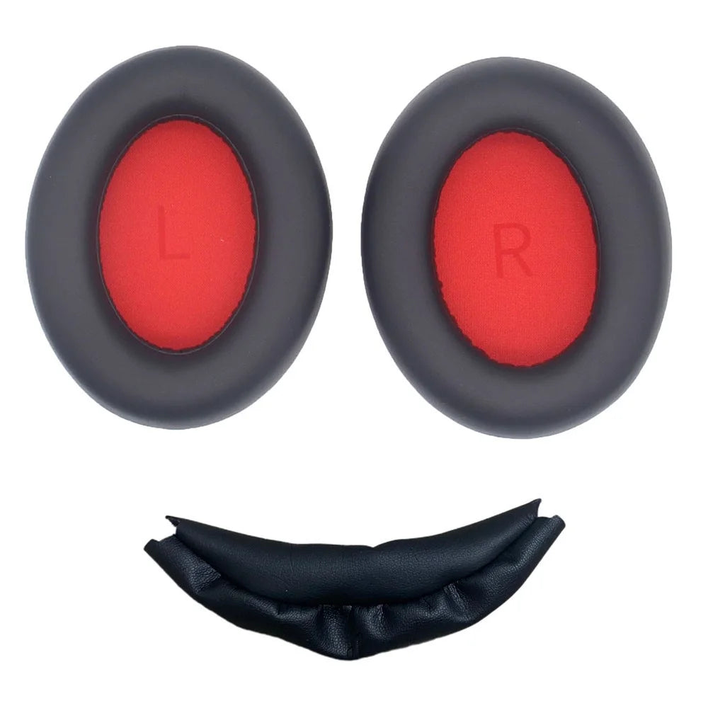 JZF-609 For 1MORE SonoFlow Ear Cushions Headphone Replacement Earpads and Headband Beam Pad - Black - 1
