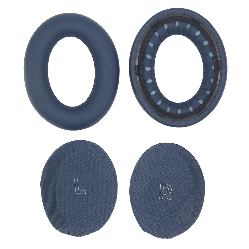 JZF-475 For Bose QuietComfort Ultra Headphones Ear Cushions Replacement Protein Leather Ear Pads - Blue - 3