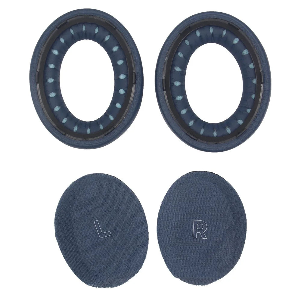 JZF-475 For Bose QuietComfort Ultra Headphones Ear Cushions Replacement Protein Leather Ear Pads - Blue - 4