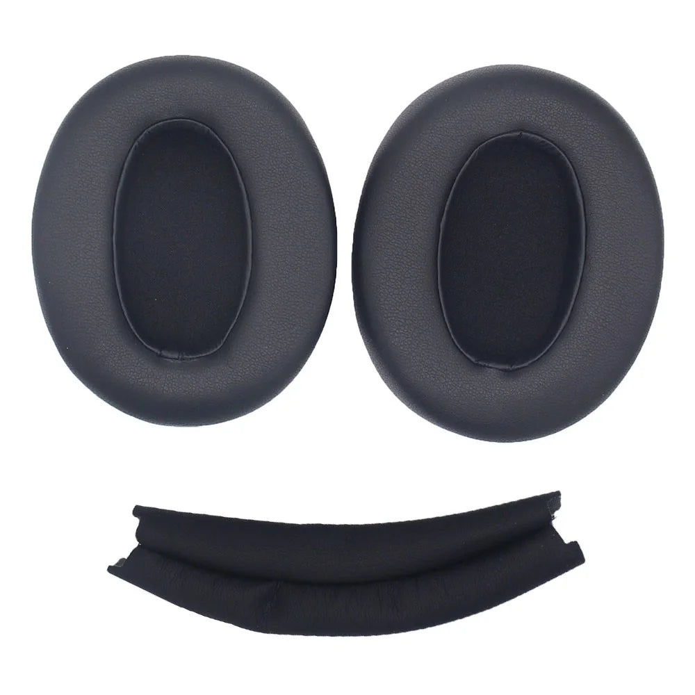 JZF-615 For Sony WH-XB910N Ear Cushions Headphone Replacement Earpads and Headband Beam Pad - Black - 1