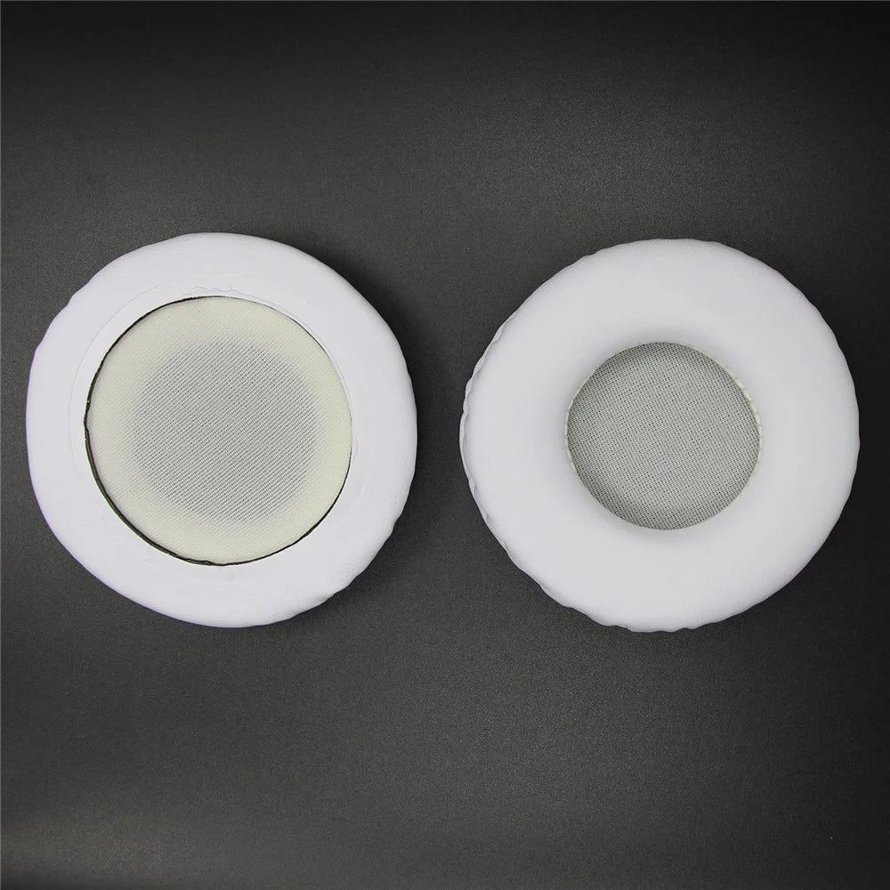 JZF-616 45mm Headphone Ear Pads For KOSS PortaPro  /  Audio-Technica ATH-ON300  /  ON3  /  ON303  /  ONTO Replacement Cushions Protein Leather Memory Foam - White - 2