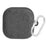 For Samsung Galaxy Buds4 / Buds4 Pro Silicone Case Floral Engraved Earphone Cover with Hanging Hook - Dark Grey - 1
