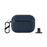 For Apple AirPods Pro 2 Case Waterproof Nylon Earphone Cover with Hanging Buckle - Dark Blue - 1